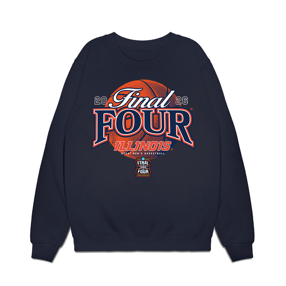 Illinois - NCAA Men's Basketball : - Final Four NCAA® March Madness® 2026 Premium Crewneck Sweatshirt-0