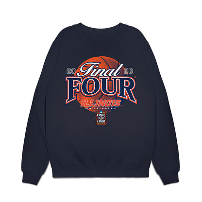 Illinois - NCAA Men's Basketball : - Final Four NCAA® March Madness® 2026 Premium Crewneck Sweatshirt-0