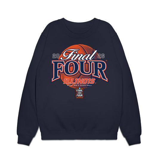 Illinois - NCAA Men's Basketball : - Final Four NCAA® March Madness® 2026 Premium Crewneck Sweatshirt-0