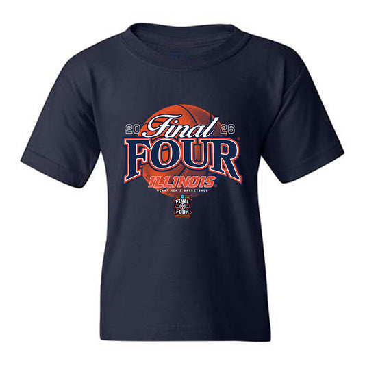 Illinois - NCAA Men's Basketball : - Final Four NCAA® March Madness® 2026 Youth T-Shirt-0