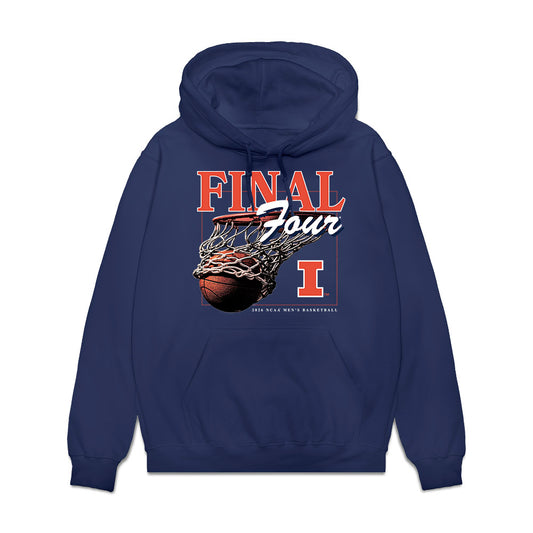 Illinois - NCAA Men's Basketball : - Final Four NCAA® March Madness® 2026 Fleece Hooded Sweatshirt-0