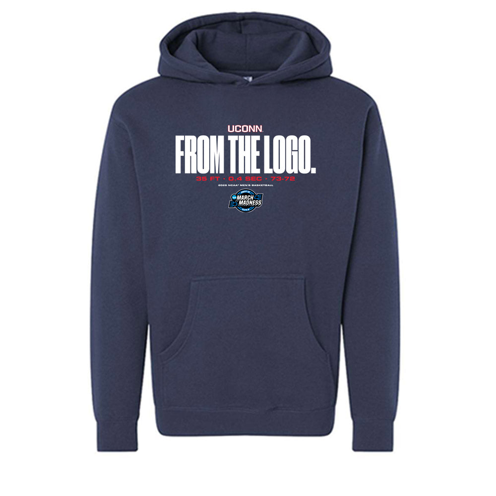 UConn - NCAA Men's Basketball : Braylon Mullins - From The Logo NCAA® March Madness® 2026 Hooded Pullover Sweatshirt-0