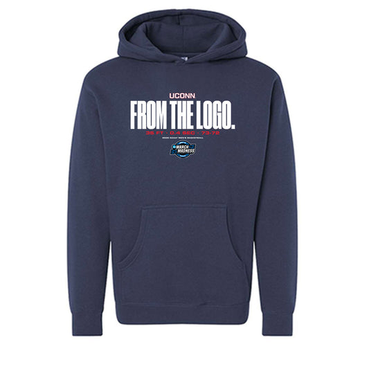 UConn - NCAA Men's Basketball : Braylon Mullins - From The Logo NCAA® March Madness® 2026 Hooded Pullover Sweatshirt-0