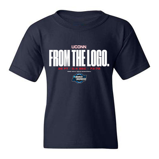 UConn - NCAA Men's Basketball : Braylon Mullins - From The Logo NCAA® March Madness® 2026 Youth T-Shirt-0