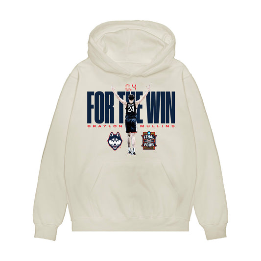 UConn - NCAA Men's Basketball : Braylon Mullins - For The Win Premium Hooded Sweatshirt-0