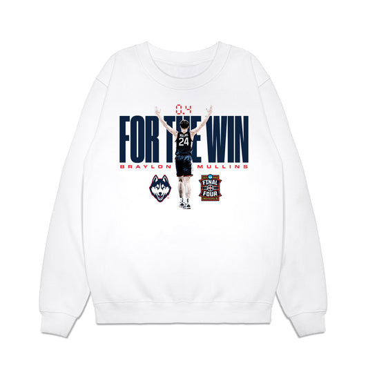 UConn - NCAA Men's Basketball : Braylon Mullins - For The Win Premium Crewneck Sweatshirt-0
