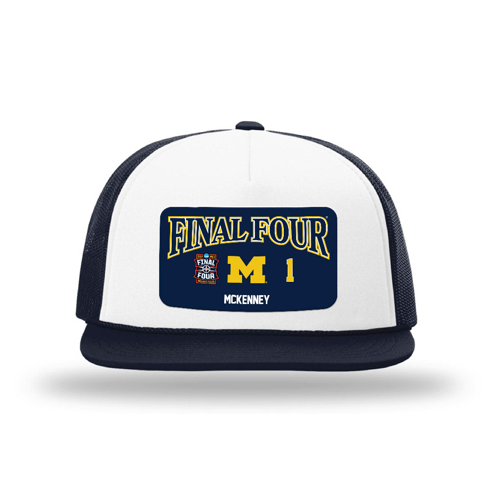 Michigan - NCAA Men's Basketball : Trey McKenney - Final Four NCAA® March Madness® 2026 Foamie Trucker Cap-0