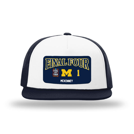 Michigan - NCAA Men's Basketball : Trey McKenney - Final Four NCAA® March Madness® 2026 Foamie Trucker Cap-0