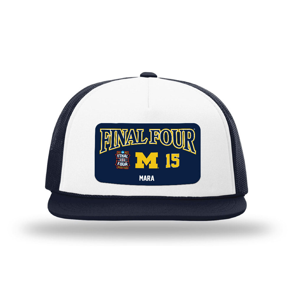 Michigan - NCAA Men's Basketball : Aday Mara - Final Four NCAA® March Madness® 2026 Foamie Trucker Cap-0