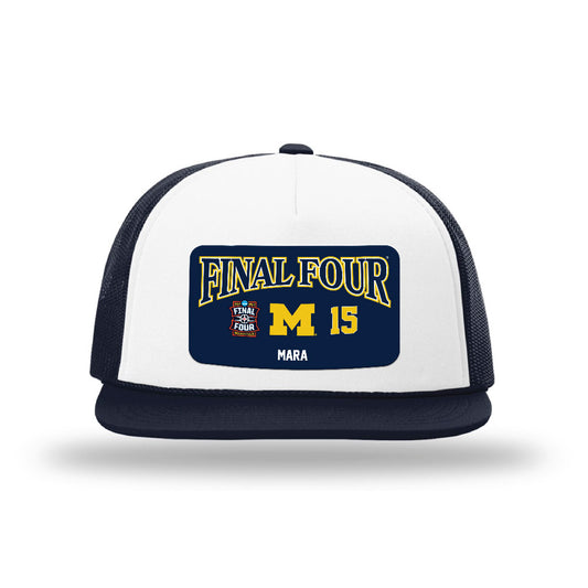 Michigan - NCAA Men's Basketball : Aday Mara - Final Four NCAA® March Madness® 2026 Foamie Trucker Cap-0