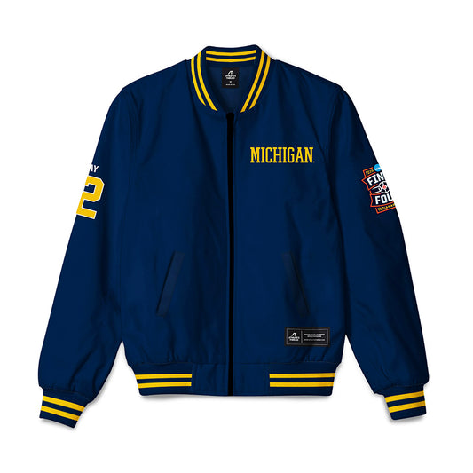 Michigan - NCAA Men's Basketball : Charlie May - Final Four NCAA® March Madness® 2026 Bomber Jacket-0