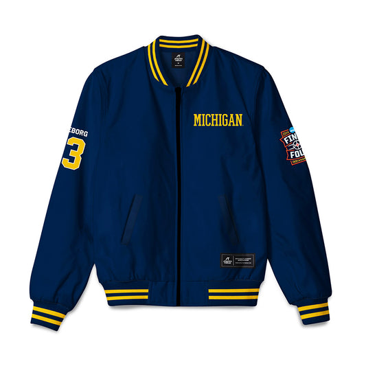 Michigan - NCAA Men's Basketball : Yaxel Lendeborg - Final Four NCAA® March Madness® 2026 Bomber Jacket-0