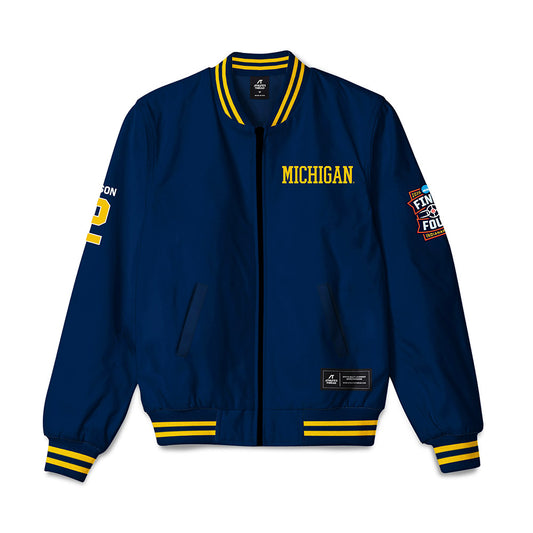 Michigan - NCAA Men's Basketball : Lorenzo Cason - Final Four NCAA® March Madness® 2026 Bomber Jacket-0