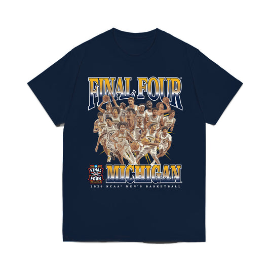 Michigan - NCAA Men's Basketball : Final Four® NCAA® March Madness® 2026 Collage Comfort Colors T-Shirt-0