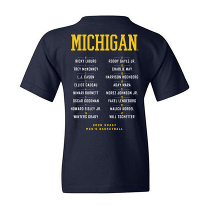 Michigan - NCAA Men's Basketball : - NCAA® March Madness® 2026 Youth T-Shirt-1