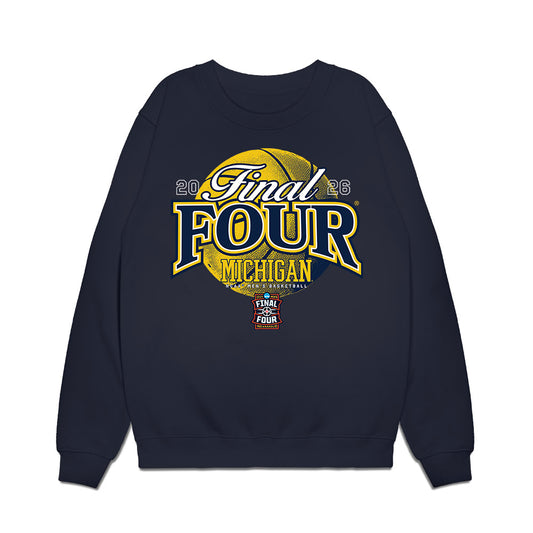 Michigan - NCAA Men's Basketball : - NCAA® March Madness® 2026 Premium Crewneck Sweatshirt-0