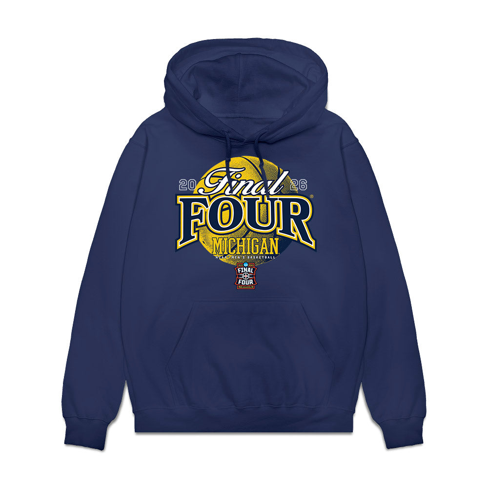 Michigan - NCAA Men's Basketball : - NCAA® March Madness® 2026 Fleece Hooded Sweatshirt-0