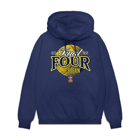 Michigan - NCAA Men's Basketball : - NCAA® March Madness® 2026 Fleece Hooded Sweatshirt-0