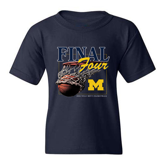 Michigan - NCAA Men's Basketball : - Final Four NCAA® March Madness® 2026 Youth T-Shirt-0