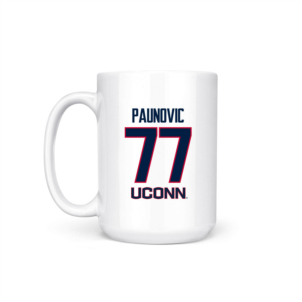 UConn - NCAA Men's Basketball : Uros Paunovic - Final Four NCAA® March Madness® 2026 Coffee Mug-1