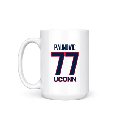 UConn - NCAA Men's Basketball : Uros Paunovic - Final Four NCAA® March Madness® 2026 Coffee Mug-1