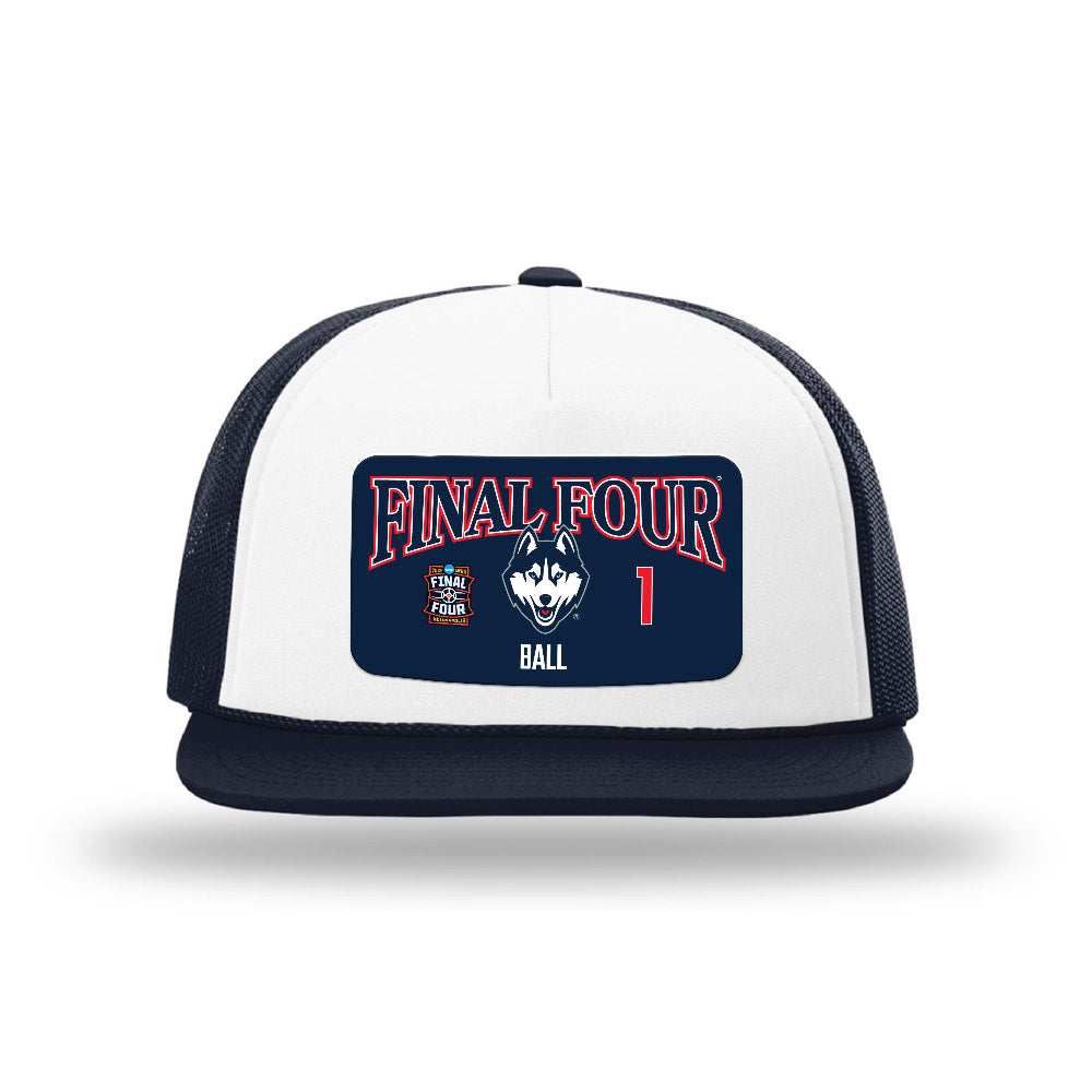 UConn - NCAA Men's Basketball : Solo Ball - Final Four NCAA® March Madness® 2026 Suede Foamie Trucker Cap-0