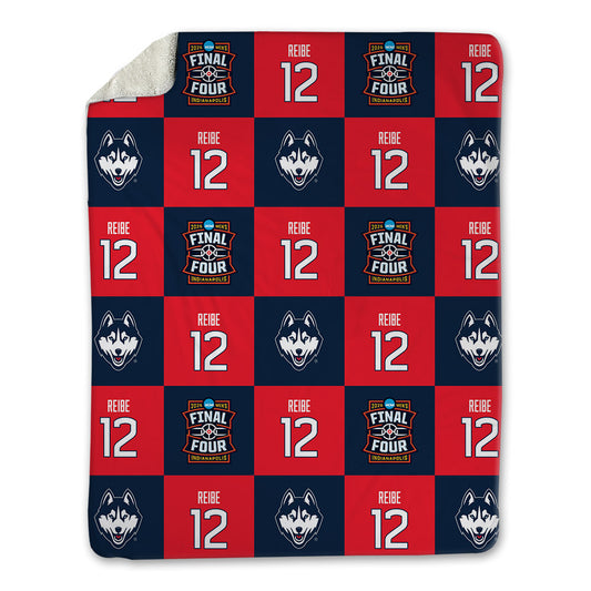 UConn - NCAA Men's Basketball : Eric Reibe - Final Four NCAA® March Madness® 2026 Blanket-0