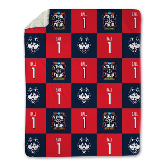 UConn - NCAA Men's Basketball : Solo Ball - Final Four NCAA® March Madness® 2026 Blanket-0