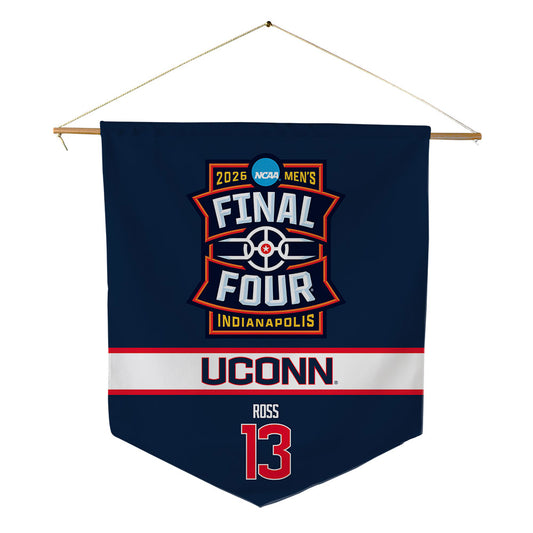 UConn - NCAA Men's Basketball : Jacob Ross - Final Four NCAA® March Madness® 2026 Pennant - 18" x 21"-0