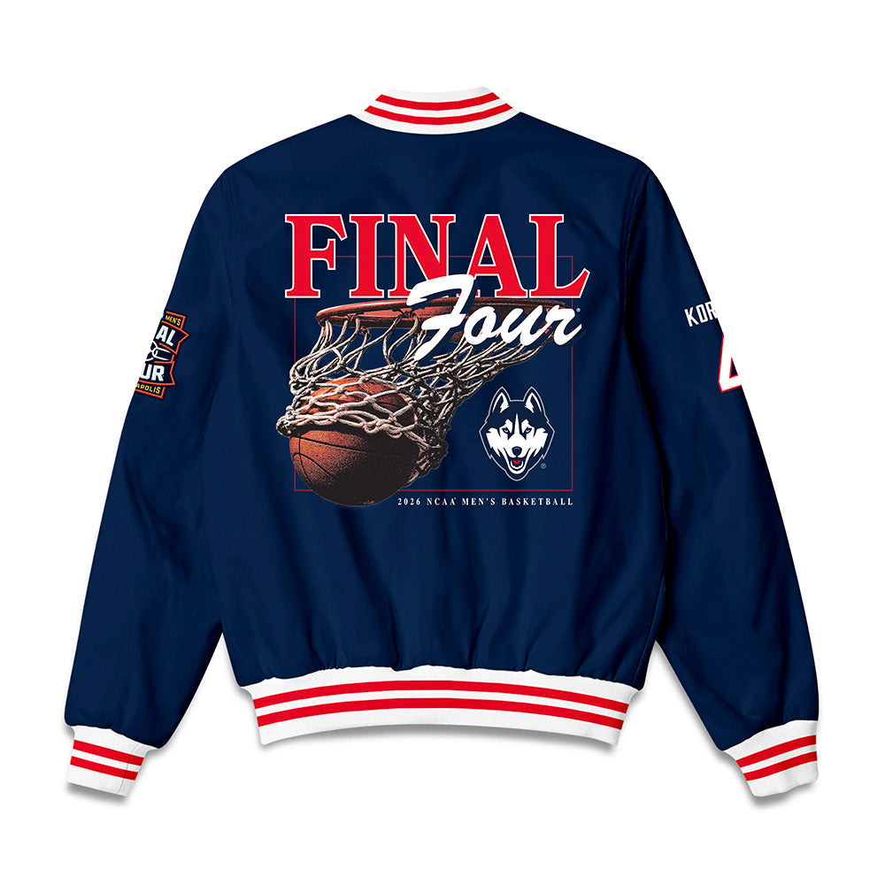 UConn - NCAA Men's Basketball : Dwayne Koroma - Final Four NCAA® March Madness® 2026 Bomber Jacket-1