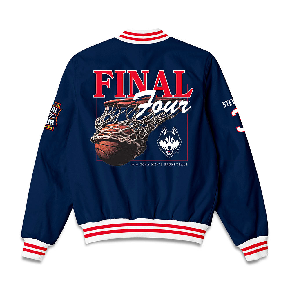 UConn - NCAA Men's Basketball : Jaylin Stewart - Final Four NCAA® March Madness® 2026 Bomber Jacket-1