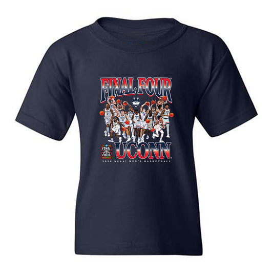 UConn - NCAA Men's Basketball : - Final Four NCAA® March Madness® 2026 Youth T-Shirt-0
