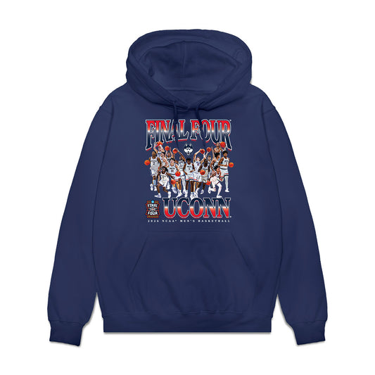 UConn - NCAA Men's Basketball : - Final Four NCAA® March Madness® 2026 Fleece Hooded Sweatshirt-0