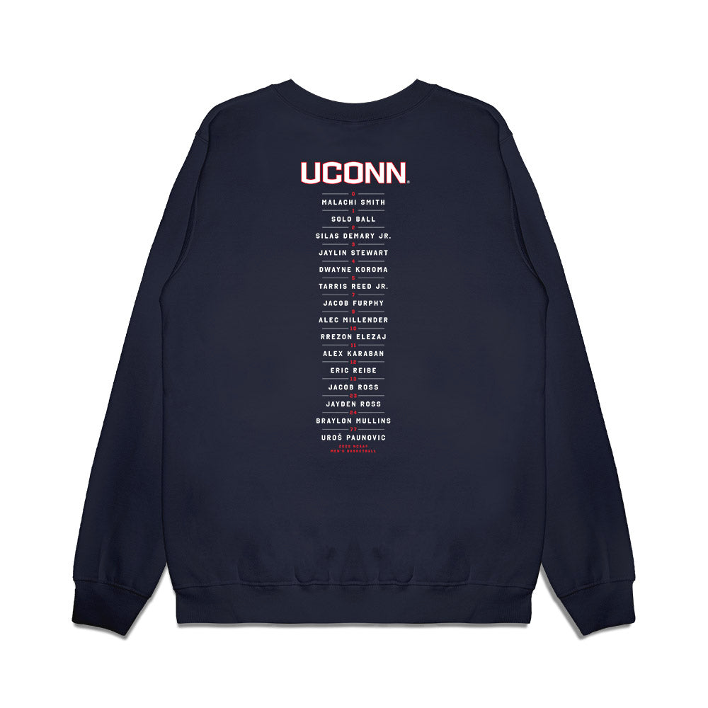 UConn - NCAA Men's Basketball : - Final Four NCAA® March Madness® 2026 Premium Crewneck Sweatshirt-1