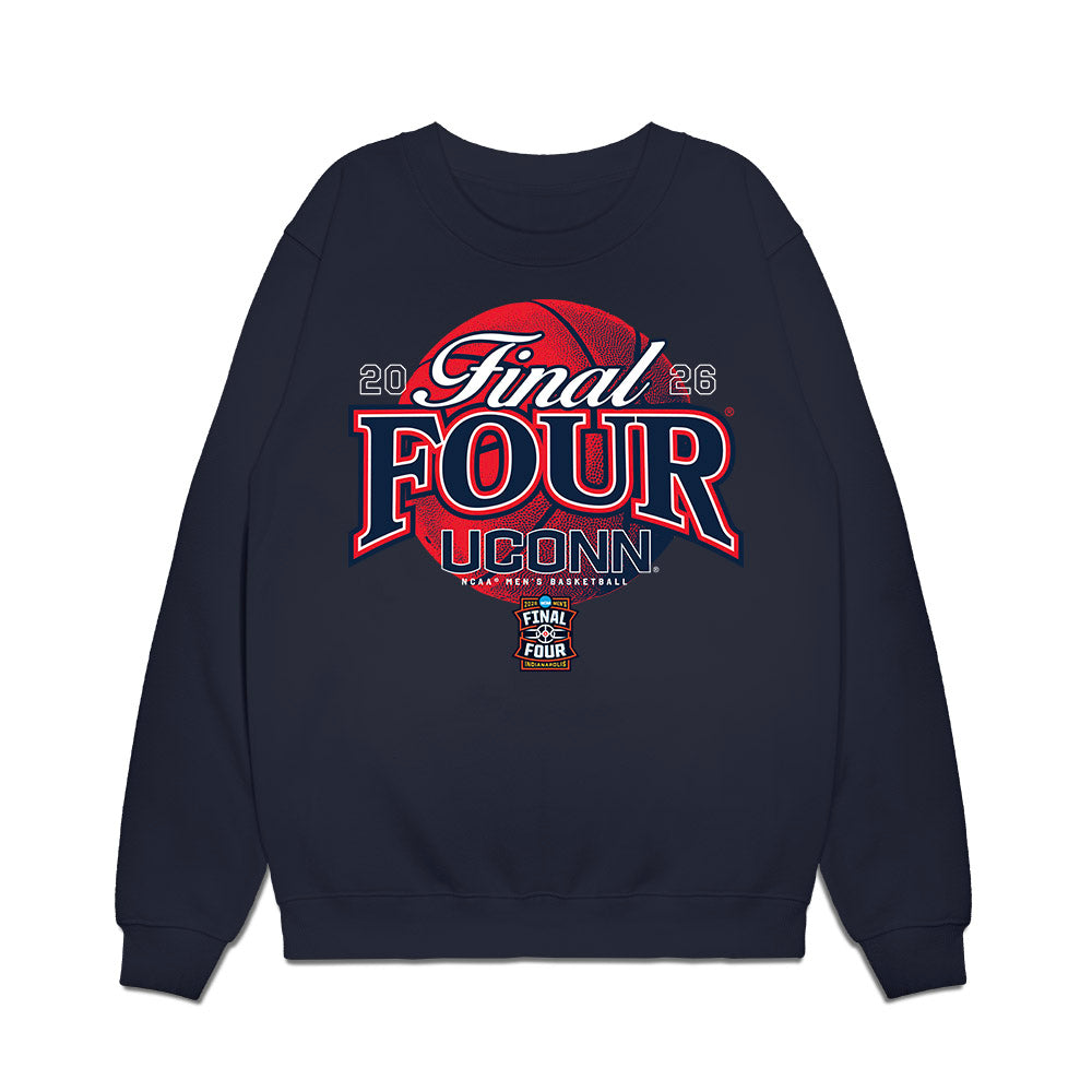 UConn - NCAA Men's Basketball : - Final Four NCAA® March Madness® 2026 Premium Crewneck Sweatshirt-0