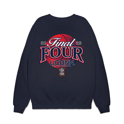 UConn - NCAA Men's Basketball : - Final Four NCAA® March Madness® 2026 Premium Crewneck Sweatshirt-0