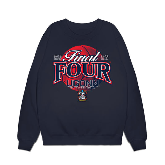 UConn - NCAA Men's Basketball : - Final Four NCAA® March Madness® 2026 Premium Crewneck Sweatshirt-0