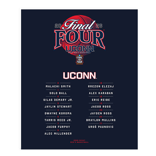 UConn - NCAA Mens Basketball - Final Four® NCAA® March Madness® 2026 Poster 20x24-0