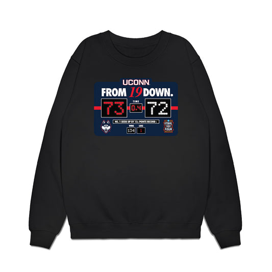 UConn - NCAA Men's Basketball : - From 19 Down Premium Crewneck Sweatshirt-0