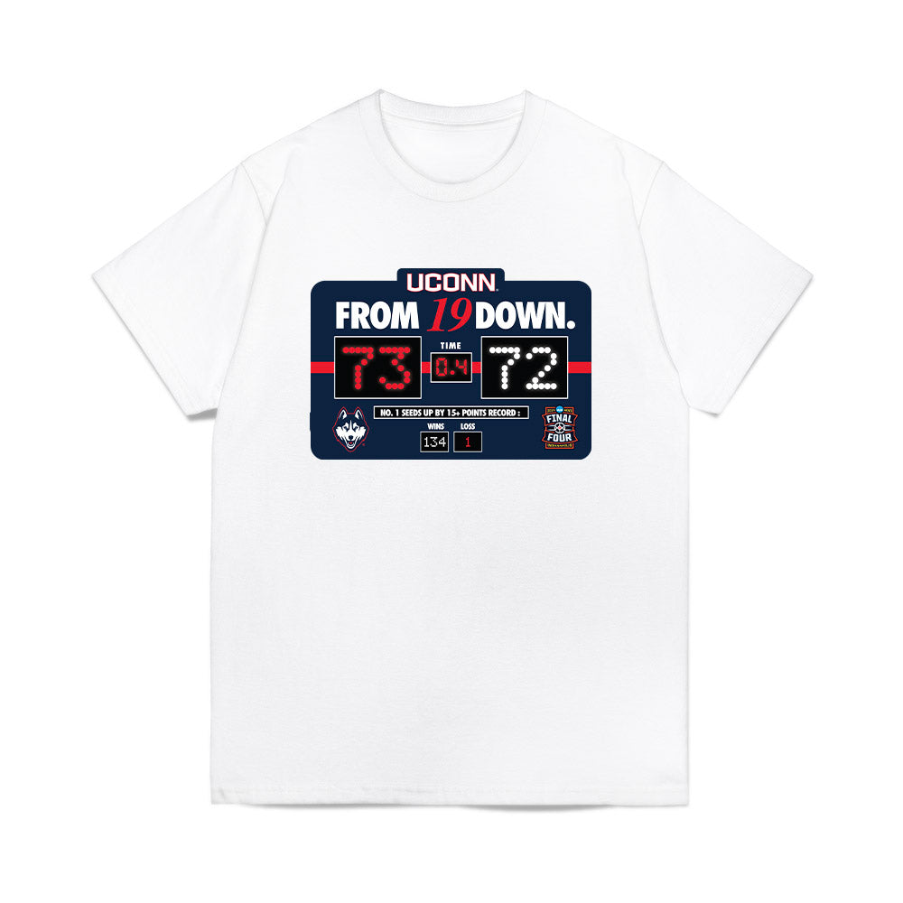 UConn - NCAA Men's Basketball : - From 19 Down Comfort Colors T-Shirt-0