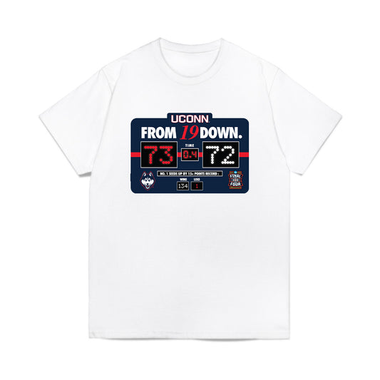 UConn - NCAA Men's Basketball : - From 19 Down Comfort Colors T-Shirt-0