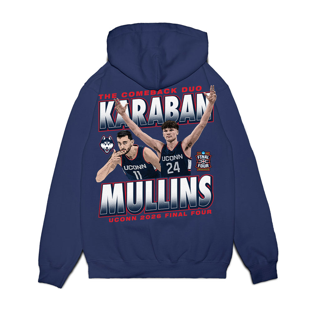 UConn - NCAA Men's Basketball : - The Comback Duo Fleece Hooded Sweatshirt-1