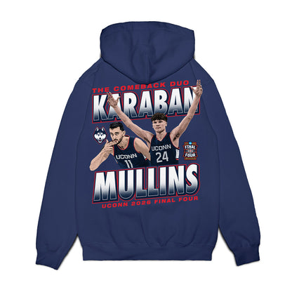 UConn - NCAA Men's Basketball : - The Comback Duo Fleece Hooded Sweatshirt-1
