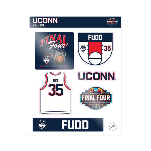 UConn - NCAA Women's Basketball : Azzi Fudd - Final Four NCAA® March Madness® 2026 Sticker Sheet-0
