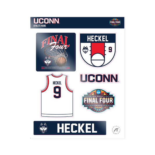 UConn - NCAA Women's Basketball : Kayleigh Heckel - Final Four NCAA® March Madness® 2026 Sticker Sheet-0