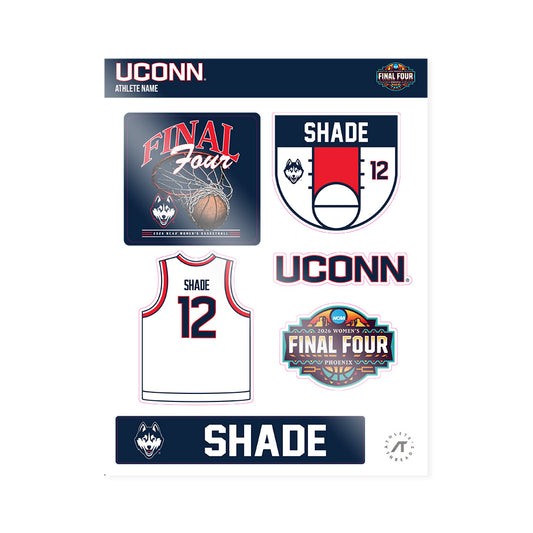 UConn - NCAA Women's Basketball : Ashlynn Shade - Final Four NCAA® March Madness® 2026 Sticker Sheet-0