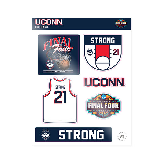 UConn - NCAA Women's Basketball : Sarah Strong - Final Four NCAA® March Madness® 2026 Sticker Sheet-0