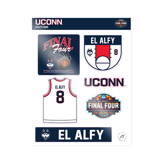 UConn - NCAA Women's Basketball : Jana El Alfy - Final Four NCAA® March Madness® 2026 Sticker Sheet-0