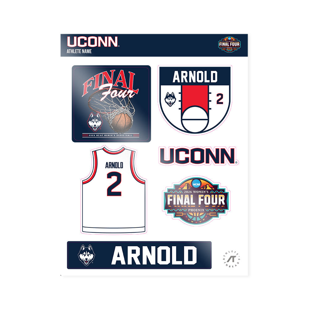 UConn - NCAA Women's Basketball : KK Arnold - Final Four NCAA® March Madness® 2026 Sticker Sheet-0