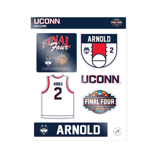 UConn - NCAA Women's Basketball : KK Arnold - Final Four NCAA® March Madness® 2026 Sticker Sheet-0